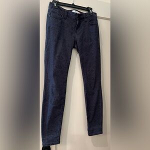 CAbi Floral Lace Print Skinny Jeans, Style #3195, Size 4